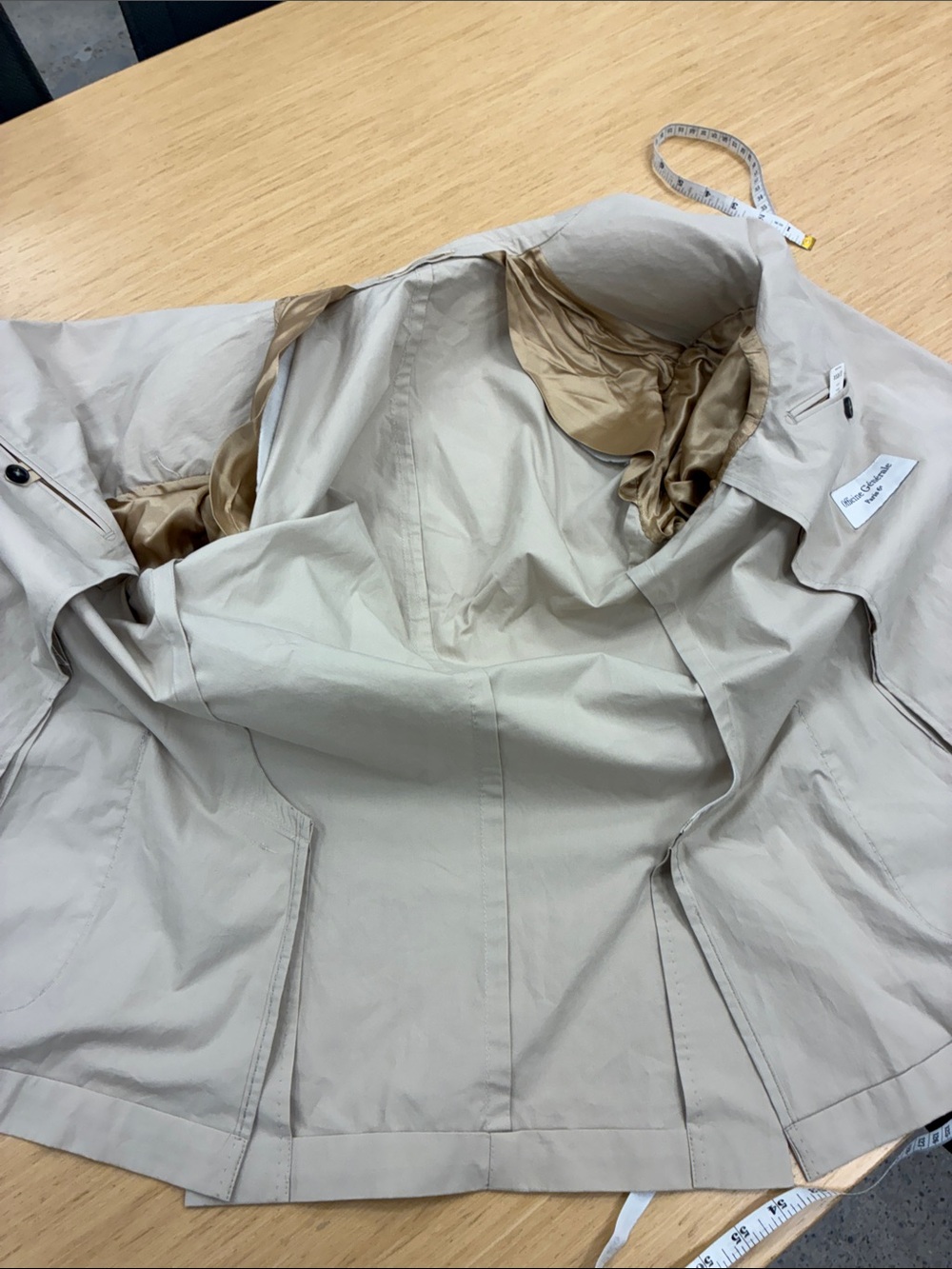 Officine Generale Beige Lightweight Cotton Blazer - Picture 6 of 6